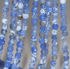 6MM Sky Blue Fire Agate Gemstone Faceted Round Loose Beads 14.5 inch Full Strand (80002848-A51)