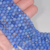 6MM Indigo Blue Agate Gemstone Faceted Round Loose Beads 14.5 inch Full Strand (80002851-A51)