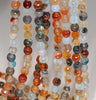 6MM Brown Agate Gemstone Faceted Round Loose Beads 14.5 inch Full Strand (80002854-A51)