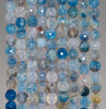 6MM Light Blue Dragon Vein Agate Gemstone Faceted Round Loose Beads 14.5 inch Full Strand (80002855-A51)