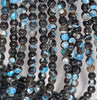 6MM Black Blue Fire Agate Gemstone Faceted Round Loose Beads 14.5 inch Full Strand (80002856-A51)