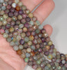 6MM Green Brown Dragon Vein Agate Gemstone Faceted Round Loose Beads 14.5 inch Full Strand (80002857-A51)