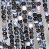 6MM Black Pink Fire Agate Gemstone Faceted Round Loose Beads 14.5 inch Full Strand (80002859-A51)