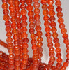 6MM Carnelian Red Agate Gemstone Faceted Round Loose Beads 14.5 inch Full Strand (80002861-A51)