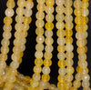 6MM Yellow Agate Gemstone Faceted Round Loose Beads 14.5 inch Full Strand (80002864-A51)