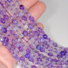 6MM Light Purple Dragon Vein Agate Gemstone Faceted Round Loose Beads 14.5 inch Full Strand (80002867-A51)