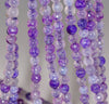 6MM Light Purple Dragon Vein Agate Gemstone Faceted Round Loose Beads 14.5 inch Full Strand (80002867-A51)