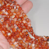 6MM Carnelian Orange Agate Gemstone Faceted Round Loose Beads 14.5 inch Full Strand (80002869-A51)