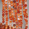 6MM Carnelian Orange Agate Gemstone Faceted Round Loose Beads 14.5 inch Full Strand (80002869-A51)