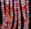 6MM Party Mix Dragon Vein Agate Gemstone Faceted Round Loose Beads 14.5 inch Full Strand (80002876-A53)