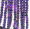 6MM Dark Purple Agate Gemstone Faceted Round Loose Beads 14.5 inch Full Strand (80002879-A53)