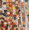 6MM Party Mix Dragon Vein Agate Gemstone Faceted Round Loose Beads 14.5 inch Full Strand (80002888-A53)