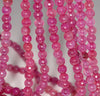 6MM Pink Dragon Vein Agate Gemstone Faceted Round Loose Beads 14.5 inch Full Strand (80002896-A53)