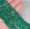 6MM Green Agate Gemstone Faceted Round Loose Beads 14.5 inch Full Strand (80002902-A52)