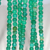 6MM Green Agate Gemstone Faceted Round Loose Beads 14.5 inch Full Strand (80002902-A52)