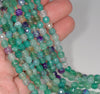 6MM Light Green Dragon Vein Agate Gemstone Faceted Round Loose Beads 14.5 inch Full Strand (80002904-A52)