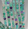 6MM Light Green Dragon Vein Agate Gemstone Faceted Round Loose Beads 14.5 inch Full Strand (80002904-A52)