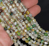 6MM Lime Geen Fire Agate Gemstone Faceted Round Loose Beads 14.5 inch Full Strand (80002907-A52)