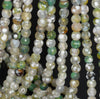 6MM Lime Geen Fire Agate Gemstone Faceted Round Loose Beads 14.5 inch Full Strand (80002907-A52)