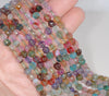 6MM Party Mix Dragon Vein Agate Gemstone Faceted Round Loose Beads 14.5 inch Full Strand (80002908-A52)