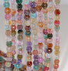 6MM Party Mix Dragon Vein Agate Gemstone Faceted Round Loose Beads 14.5 inch Full Strand (80002908-A52)