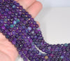 6MM Dark Purple Agate Gemstone Faceted Round Loose Beads 14.5 inch Full Strand (80002913-A52)