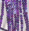 6MM Dark Purple Agate Gemstone Faceted Round Loose Beads 14.5 inch Full Strand (80002913-A52)