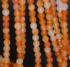 6MM Carnelian Red Agate Gemstone Faceted Round Loose Beads 14.5 inch Full Strand (80002922-A52)