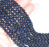 6MM Dark Blue Agate Gemstone Faceted Round Loose Beads 14.5 inch Full Strand (80002928-A52)