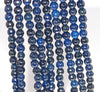 6MM Dark Blue Agate Gemstone Faceted Round Loose Beads 14.5 inch Full Strand (80002928-A52)