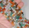 6MM Party Mix Agate Gemstone Faceted Round Loose Beads 14.5 inch Full Strand (80002932-A52)