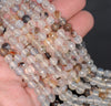 6MM Milky Brown Agate Gemstone Faceted Round Loose Beads 14.5 inch Full Strand (80002933-A52)