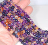 6MM Purple Agate Gemstone Faceted Round Loose Beads 14.5 inch Full Strand (80002935-A52)