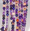 6MM Purple Agate Gemstone Faceted Round Loose Beads 14.5 inch Full Strand (80002935-A52)