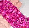 6MM Candy Pink Agate Gemstone Faceted Round Loose Beads 14.5 inch Full Strand (80002937-A50)