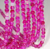 6MM Candy Pink Agate Gemstone Faceted Round Loose Beads 14.5 inch Full Strand (80002937-A50)