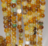 6MM Olive Green Agate Gemstone Faceted Round Loose Beads 14.5 inch Full Strand (80002939-A50)