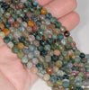 6MM Indian Agate Gemstone Faceted Round Loose Beads 14.5 inch Full Strand (80002943-A50)