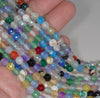 6MM Party Mix Dragon Vein Agate Gemstone Faceted Round Loose Beads 14.5 inch Full Strand (80002946-A50)