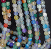 6MM Party Mix Dragon Vein Agate Gemstone Faceted Round Loose Beads 14.5 inch Full Strand (80002946-A50)