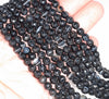 6MM Black Agate Gemstone Faceted Round Loose Beads 14.5 inch Full Strand (80002948-A50)