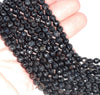 6MM Black Agate Gemstone Faceted Round Loose Beads 14.5 inch Full Strand (80002951-A50)