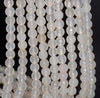 6MM White Agate Gemstone Faceted Round Loose Beads 14.5 inch Full Strand (80002952-A50)