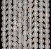 6MM White Agate Gemstone Faceted Round Loose Beads 14.5 inch Full Strand (80002952-A50)