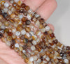 6MM Brown Agate Gemstone Faceted Round Loose Beads 14.5 inch Full Strand (80002953-A50)