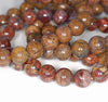 11-12MM Blue Brown Pietersite Gemstone Grade A Round Loose Beads 8 inch Half Strand (80003239-A82)