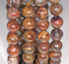 11-12MM Blue Brown Pietersite Gemstone Round Loose Beads 8 inch Half Strand (80003240-A82)