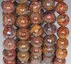 11-12MM Blue Brown Pietersite Gemstone Round Loose Beads 8 inch Half Strand (80003240-A82)