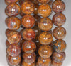 12MM Blue Brown Pietersite Gemstone Round Loose Beads 7.5 inch Half Strand (80003241-A82)