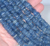 8-10MM Kyanite Gemstone Rondelle Slice Loose Beads 15.5 inch Full Strand (80003248-A3)